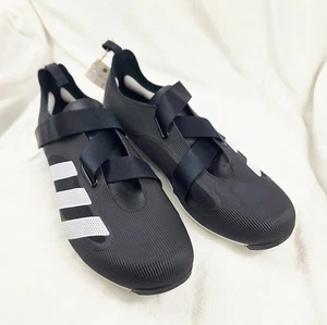 Adidas Mens The Indoor Cycling Bike Shoes Black 3-Bolt Size 12 NWT  - Picture 1 of 7