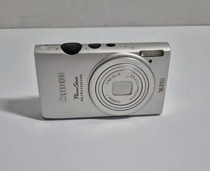 Canon PowerShot ELPH 110 HS Digital Camera Silver Damaged Screen Powers On - Picture 1 of 11