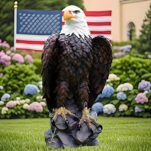 Weißkopfseeadler Statue Outdoor - große American Eagle Figur für Garten, Hof...... - Bild 1 von 6