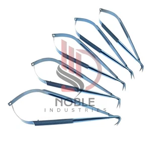 Micro Scissor Neurosurgery Microsurgical Angled Shears Cardiovascular Scissors - Picture 1 of 3