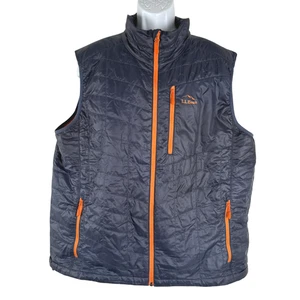 L.L.Bean Primaloft Packaway Weste Herren 2XL blau orange Full Zip gesteppt CJ-2152 - Bild 1 von 9