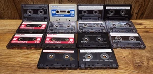 14 Recorded Tapes (Sold As Blanks) RADIO SHACK 30/60 & 90 MIN.-INSPECTED - Picture 1 of 3