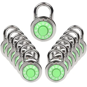 ® 12 piezas cerradura de combinación de esfera del zodiaco, cuerpo de bloqueo de acero de 2", candado para exteriores... - Imagen 1 de 7