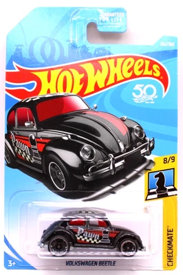 Hot Wheels 2018 Main Line #262 Volkswagen Beetle black blkOH5spk's - image 1 of 4
