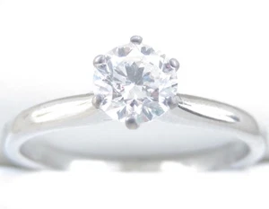 Genuine 0.51ct G/SI2 Diamond Ring In 18K White Gold Michael Hill - Picture 1 of 11