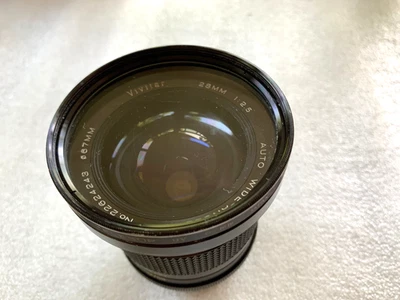 Minolta Vivitar 28mm 1:2.5 67mm Auto Wide-Angle Camera Lens-Tested - Image 1 of 4