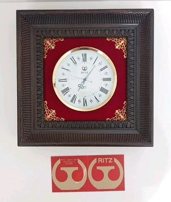 RITZ Capri Orologio da Muro o Parete in Legno Vintage Nuovo ANNI 70  - Immagine 1 di 4