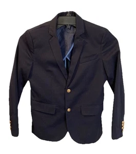 Crewcuts Ludlow Boys Ludlow Suit Jacket Wool Blazer Navy Blue Sz 12 Classic Prep - Picture 1 of 9