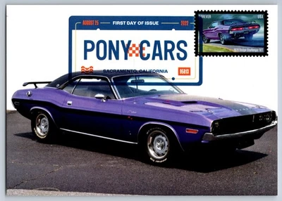 #5715-19 Pony Cars Set of Five FDC Maxi Card w/DCP Cancels - Image 1 of 4