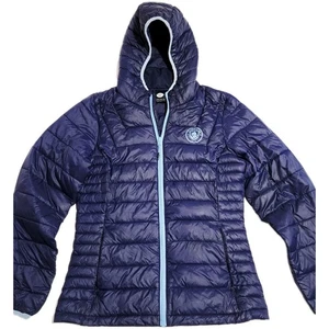 Abrigo Manchester City Puffer Para Hombre Mediano M Aislado Invierno Acolchado Chaqueta Azul - Imagen 1 de 7