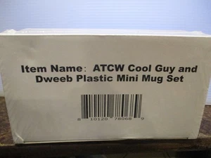 Adventure Time Card Wars: Cool Guy and Dweeb Plastic Mini Mug Token Holders - Picture 1 of 1