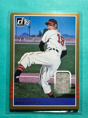 SSP/10 ORO 2025 Panini Donruss Juego Usado Vinatge Materiales Bob Feller #MAT-BF Foto 1 de 3