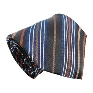 Roberto Villini Couture Multicolor Stripe Men's Designer Silk Necktie - Picture 1 of 5