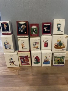 Hallmark Peanuts Beagle Scouts Ornament Lot Of 15 - Picture 1 of 8
