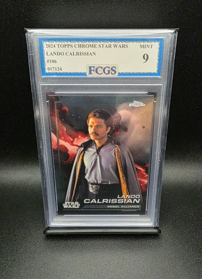 Lando Calrissian #106 Star Wars 2024 Topps Chrome - Graded 9 [FCGS] MINT - Image 1 of 2