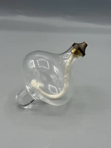 Small Oil Lamp For Candle Holder - 4” Tall X 3” Diameter Unmarked - Picture 1 of 4
