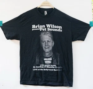 Raro: Camiseta negra del 50 aniversario de Brian Wilson 2016 Photo Pet Sounds talla L - Imagen 1 de 7