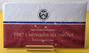 1987 US Mint Uncirculated 10-Coin Set Philadelphia Denver - Picture 1 of 10