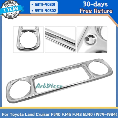 NOVA GRADE CROMADA PARA TOYOTA LAND CRUISER FJ40 FJ45 BJ40 1979-1984 53111-90301 - Imagem 1 de 4