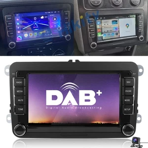 7" 4+64GB Autoradio Android 15 WiFi GPS Navi für VW GOLF 5 6 Passat Tiguan DAB+ - Bild 1 von 12