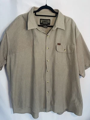 Sportsman’s Warehouse 2XL Short Sleeve Shirt Button-Up Hunting Padded Shoulder - Image 1 of 4