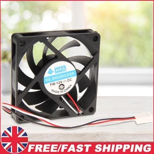 Ventilateur de refroidissement boîtier d'ordinateur PC 7 cm 70 mm DC 12 V 3 broches boîtier PC châssis ventilateurs 2 200 tr/min - Photo 1/5