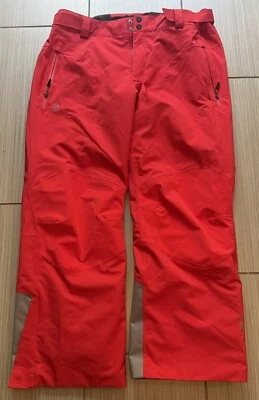 Pantalones rojos Obermeyer Fusion Stretch serie Recco Klaus para hombre esquí snowboard talla 2XL Foto 1 de 4