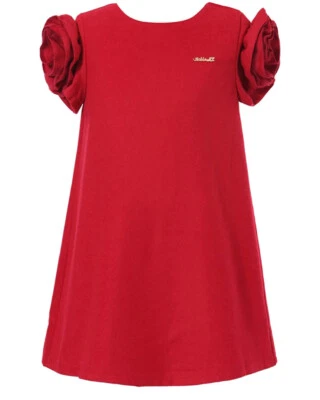 Richie House Little Girl Dress with Flower and Metal Tag  Size 4 - Image 1 of 4