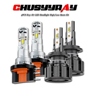 4x de faros LED H15 + H7 con luz alta y baja para for Jaguar XE 2017-2018 2019 - Picture 1 of 12