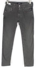 REPLAY Anbass W28/L30 Men Jeans Grey Cotton Stretch Slim Fit Denim Casual