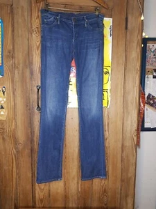Goldsign Blue Denim Straight Jean's misfit Size 27 - Picture 1 of 10