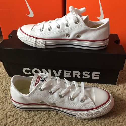 Converse 3J256 All Star CT Low Top Canvas Shoes Youth Size 1 Optical White 818