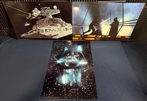 Orig 1980 Star Wars Empire Strikes Back (3) 20x30 Promo Record Store Lobby Cards - Picture 1 of 11