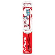 Colgate 360 Optic White Full Head Toothbrush, Medium (Pack of 2)