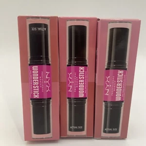 (3)NYX Professional Makeup Wonder Stick Blush - Light Peach and Baby Pink  WSB01 - Picture 1 of 1
