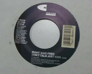 1992 Right Said Fred Don't Talk Just Kiss Charisma NM 45 RPM Record - Picture 1 of 2