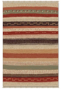 Premium Quality 100% Wool Warm Multi Coloured Tribal Nomadic Gabbeh Area Rugs - Picture 1 of 7