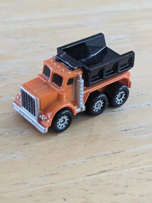 1987 Micro Machines Оранжевый Черный Самосвал Конструкция Galoob - Изображение 1 из 4