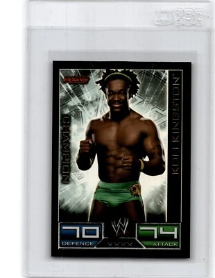 2008 Topps WWE Slam Attax Foil Champion Kofi Kingston Foto 1 de 2
