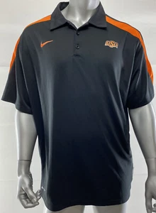 Nike Men’s Dri-fit OSU Black-Orange Polyester Polo Shirts - Size XXL - Picture 1 of 9
