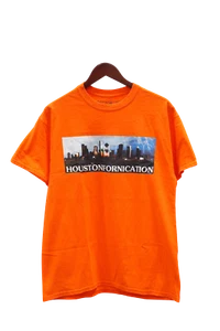 Camiseta exclusiva Travis Scott Astroworld Houston naranja (93665-341) para hombre talla S-2XL - Imagen 1 de 2