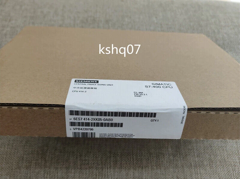 1pc New Siemens S7-400 CPU module 6ES7414-2XK05-0AB0 6ES7 414-2XK05-0AB0 - Image 1 of 1