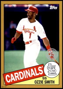 Ozzie Smith 2020 Topps 1985 35th Anniversary 5x7 Gold #85-91 8/10 Cardinals