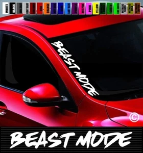Calcomanía de coche 20" Beast Mode #2 JDM 4x4 carreras callejeras - Imagen 1 de 1