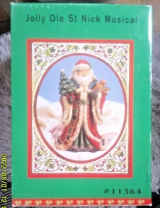 Jolly Ole St Nick Santa Music Box 1998 - Picture 1 of 2