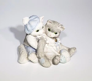 1993 Vintage Calico Kittens The Purr-fect Love Figur Priscilla Hillman 3" EUC - Bild 1 von 7