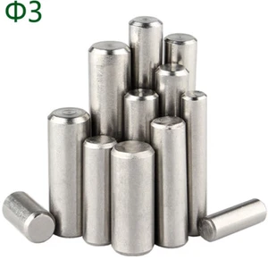 OD 3mm M3 304 A2 Stainless Steel Solid Dowel Pins Cylindrical Pins Position Pins - Picture 1 of 12