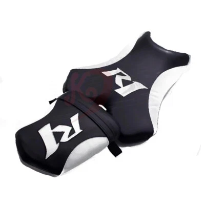 Asiento pasajero conductor delantero trasero para Yamaha YZF-R1 2004-2006 negro+blanco Foto 1 de 4