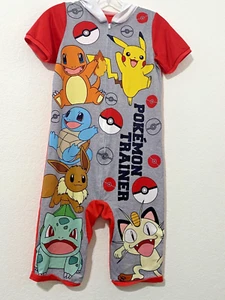 Pokémon Trainer Pajama Sleeper Size Children Medium Hoodie - Picture 1 of 6