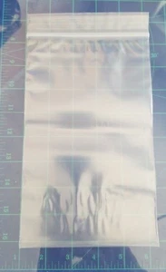 500 5x8 Clear Zipper Seal Zip Lock Top Reclosable Poly Plastic Bags 4 Mil - Picture 1 of 3
